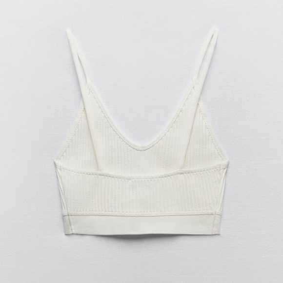 New ZARA Rib Crop Top - Picture 6 of 7